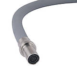 Змішувач для кухні Lidz Aria 020F3 з гнучким виливом з підключенням для питної води (k35) LDARI020F3GNK39211 Grey / Nickel, фото 6