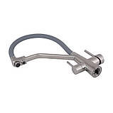 Змішувач для кухні Lidz Aria 020F3 з гнучким виливом з підключенням для питної води (k35) LDARI020F3GNK39211 Grey / Nickel, фото 7