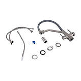 Змішувач для кухні Lidz Aria 020F3 з гнучким виливом з підключенням для питної води (k35) LDARI020F3GNK39211 Grey / Nickel, фото 8