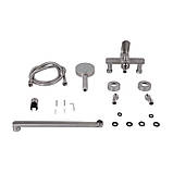 Змішувач для ванни Lidz Luna 005 (з душовим гарнітуром) (k35) LDLUN005NKS46093 Nickel, фото 7