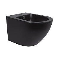 Биде подвесное Qtap Robin 495х370х325 Matt black QT1355046FMB