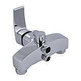 Змішувач для ванни Qtap Swan Eco з довгим поворотним виливом (з душовим гарнітуром) QTSWA2601CRM45533 Chrome, фото 3