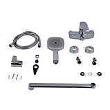 Змішувач для ванни Qtap Swan Eco з довгим поворотним виливом (з душовим гарнітуром) QTSWA2601CRM45533 Chrome, фото 7