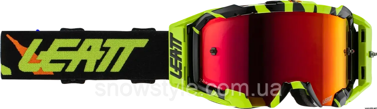 Маска для мотокросу мотоокуляри LEATT Goggle Velocity 5.5 Iriz Tiger Red 28%, фото 1