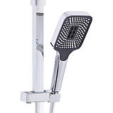 Душова система універсальна Qtap Sloup термостатична на три споживача (з виливом) QTSLO51103OC48217 Chrome, фото 5