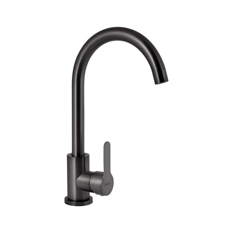Змішувач для кухні U-образний Brinex Pure 015F U-образний Graphite BRIPUR015FGRP, фото 1