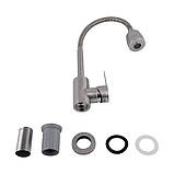 Змішувач для кухні Brinex Pure 015F41 з гнучким виливом Nickel BRIPUR015F41NKL, фото 5