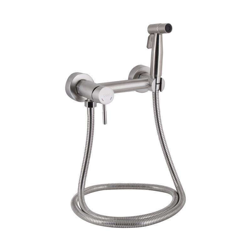 Набор для гигиенического душа со смесителем Lidz Aria 110 округлый LDARI110NKS43393 Nickel, фото 1