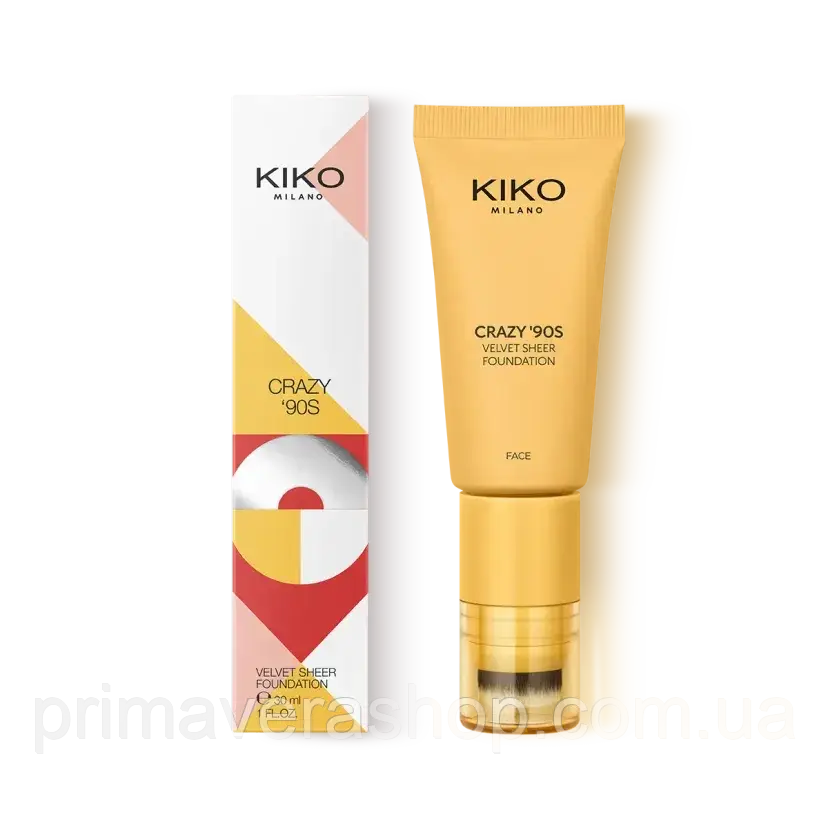 Kiko Milano Тональна основа Crazy '90s velvet sheer foundation 01