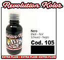 JVR Revolution Kolor, opaque black #105,30ml, фото 3
