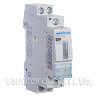 Контактор з ручним керуванням Hager ERD225 25A 2НВ 24W
