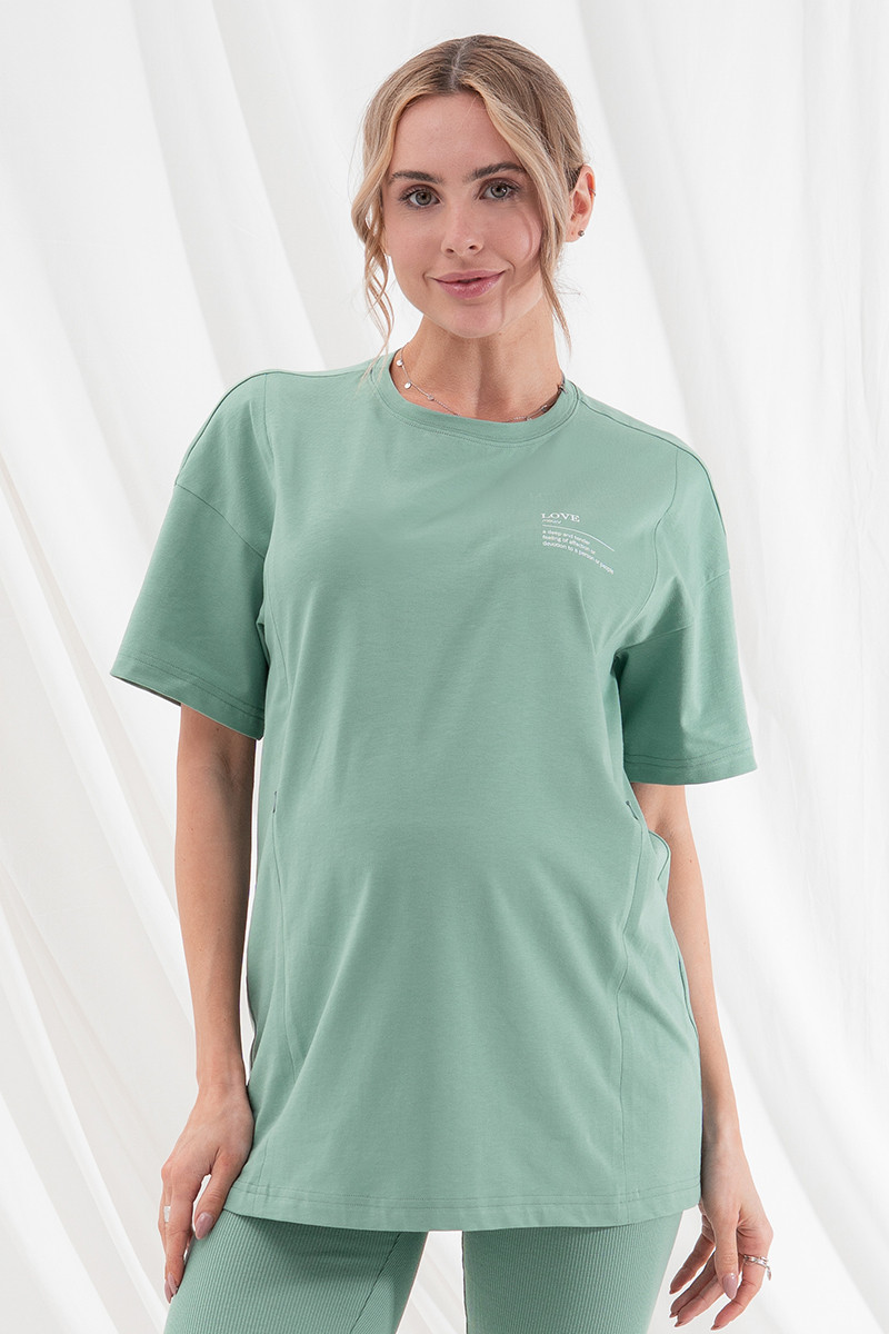 Туніка для вагітних та годування CELESTA TN-25.011 полин, фото 1