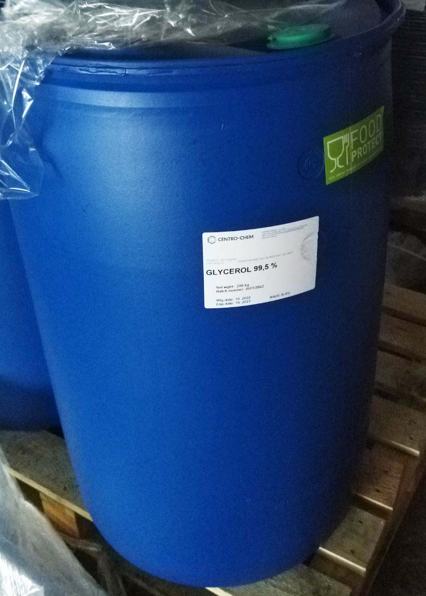 Гліцерин (гліцерол), зволожувач, антистресовий агент, 12,5 кг