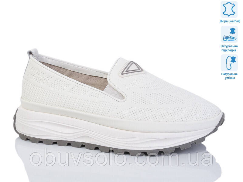 Жіночі шкіряні мокасини Swin, фото 1