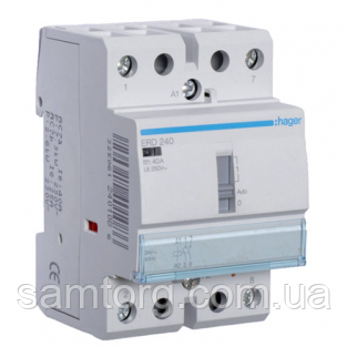 Контактор з ручним керуванням Hager ERD240 40A 2НВ 24W