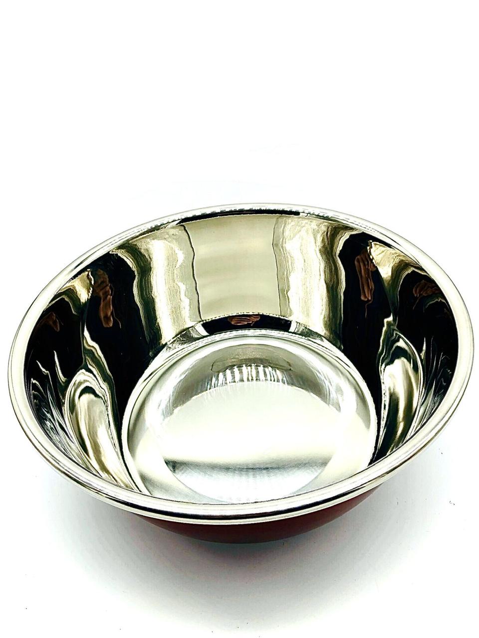 Миска з нержавіючої сталі, ламінована з щільного металу діаметр d 24 см, фото 1