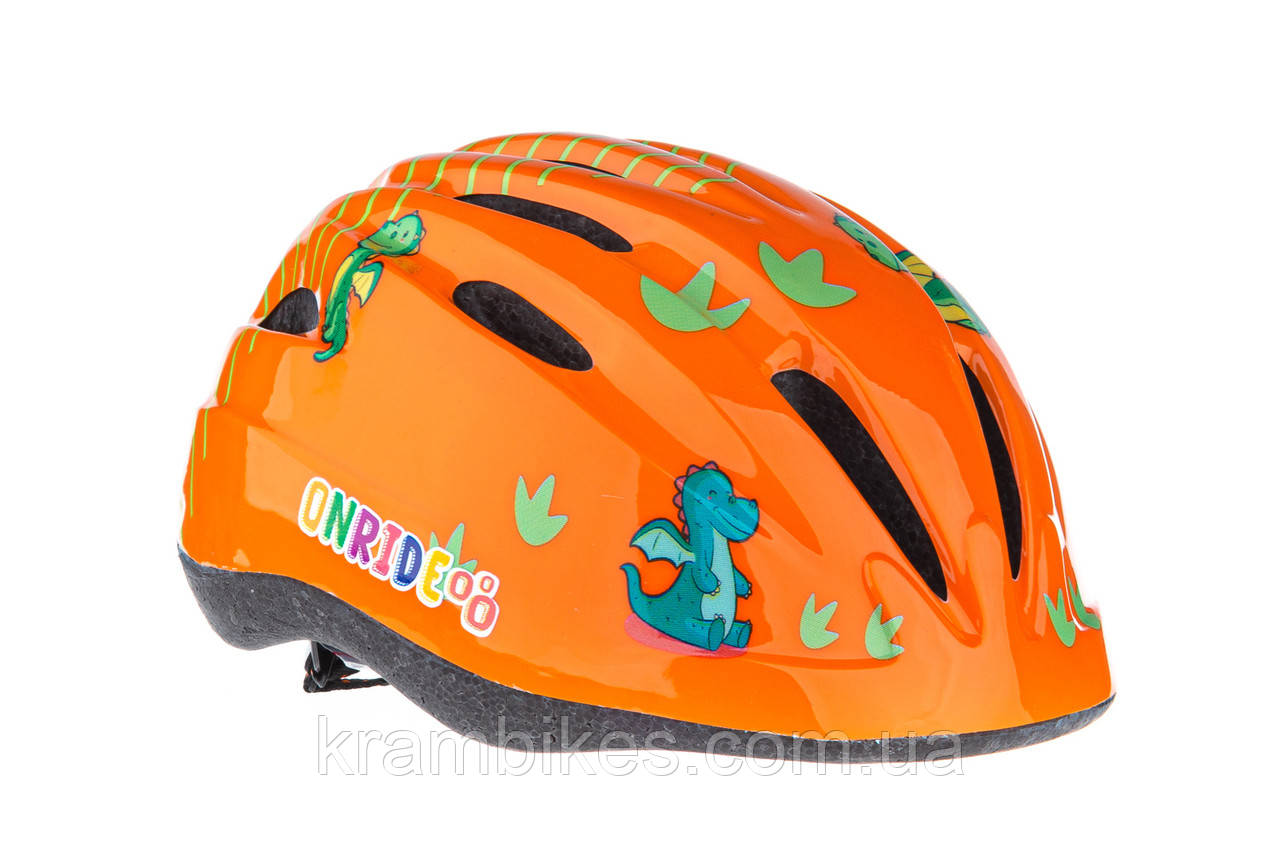 Шолом дитячий велосипедний OnRide Clip динозаври M (52-56 см)