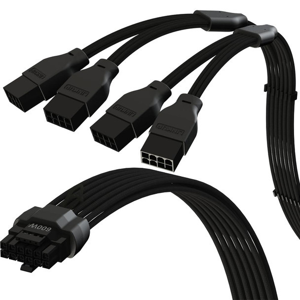 LINKUP - AVA 600W PCIE 5.0 16Pin (12+4) 45 см