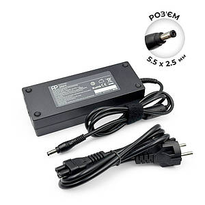 Блок живлення для ноутбуків 19V 7.1A (135W) з розʼємом 5.5*2.5 та мережевим кабелем