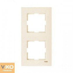 Рамка 2-місцева верт Крем Karre Viko, 90960231