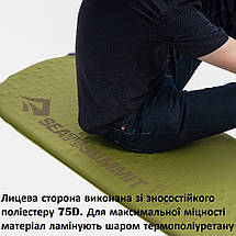 Самонадувний килимок Sea to Summit Camp SI Olive, Rectangular Large | Легкий та компактний туристичний каремат, фото 6