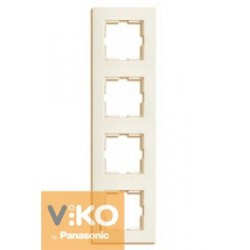 Рамка 4-місцева верт Крем Karre Viko, 90960233