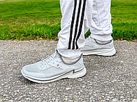 Мужские кроссовки сетка дышащие черные и серые легкие комфортные Кроссовки сеткой мужские