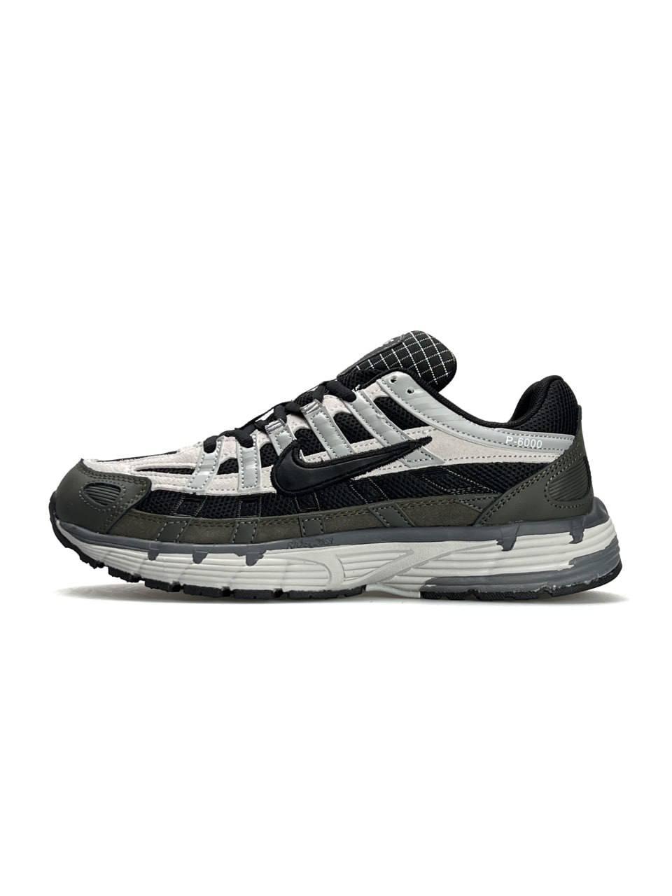 Чоловічі кросівки Nike P-6000 M Khaki Black, кеди замша шкіра текстильні Найк хакі 41