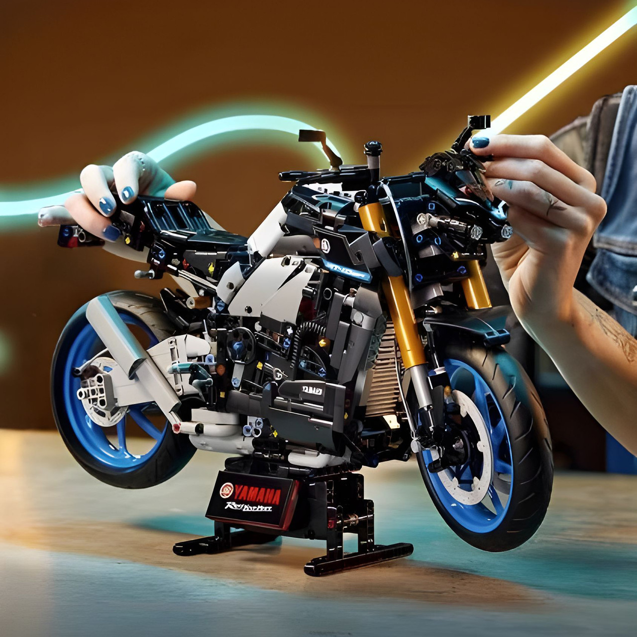 Конструктор Yamaha MT-10 SP 1:5 із LED-підсвіткою сумісний із лего