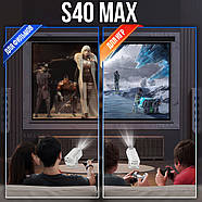 Смарт ігровий проектор з іграми, 2 джойстиками і пультом S40 MAX Android 11 Білий, фото 2