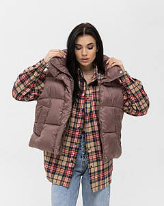 Жіночий жилет, що створений для вашого комфорту, Коричневий L-Xl