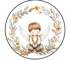 Цукрова картинка Хрестини 9492