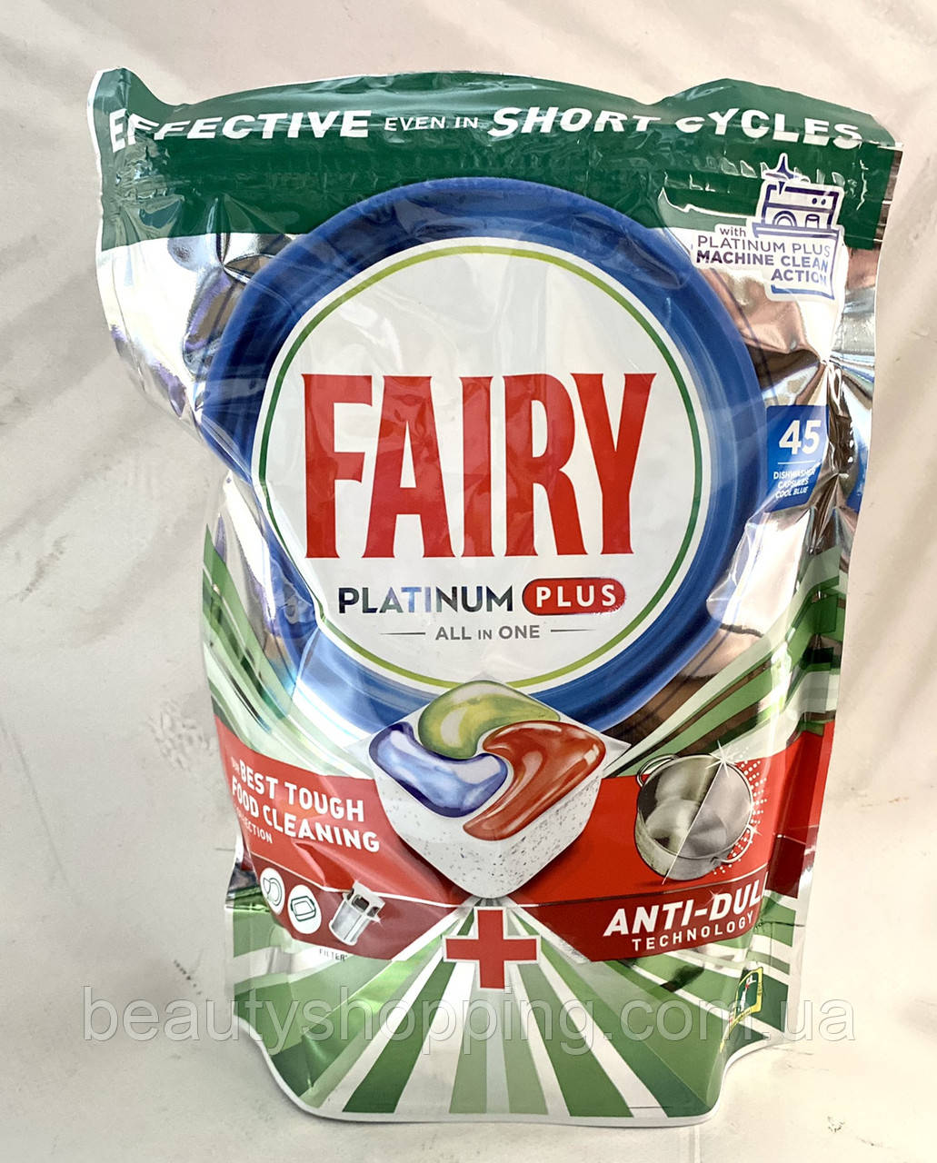 Капсули для посудомийних машин Fairy Platinum Plus all in one 45 шт