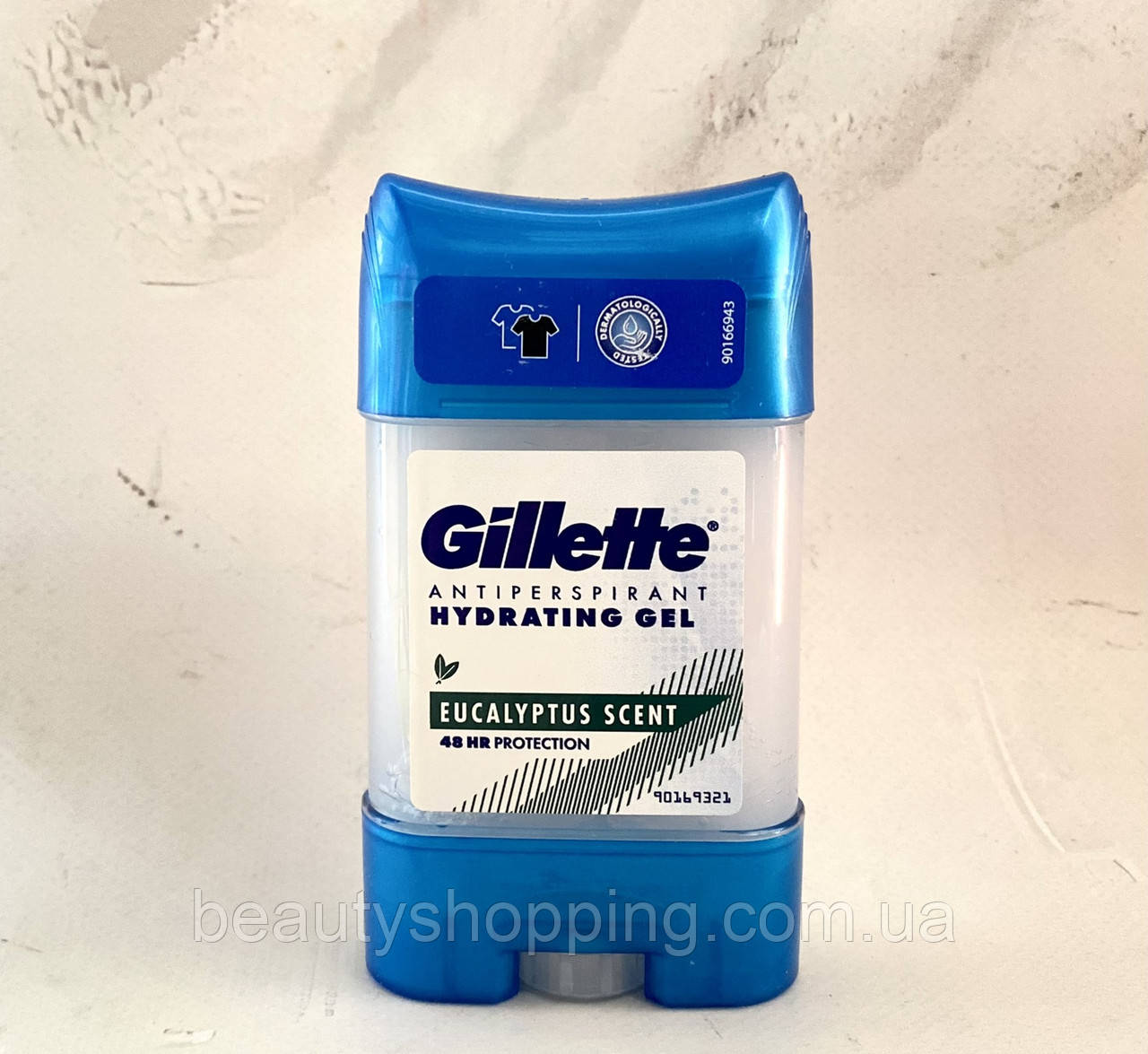Gillette Eucalyptus antiperspirant hydrating gel 48h protect Гелевий дезодорант антиперспірант 70 мл