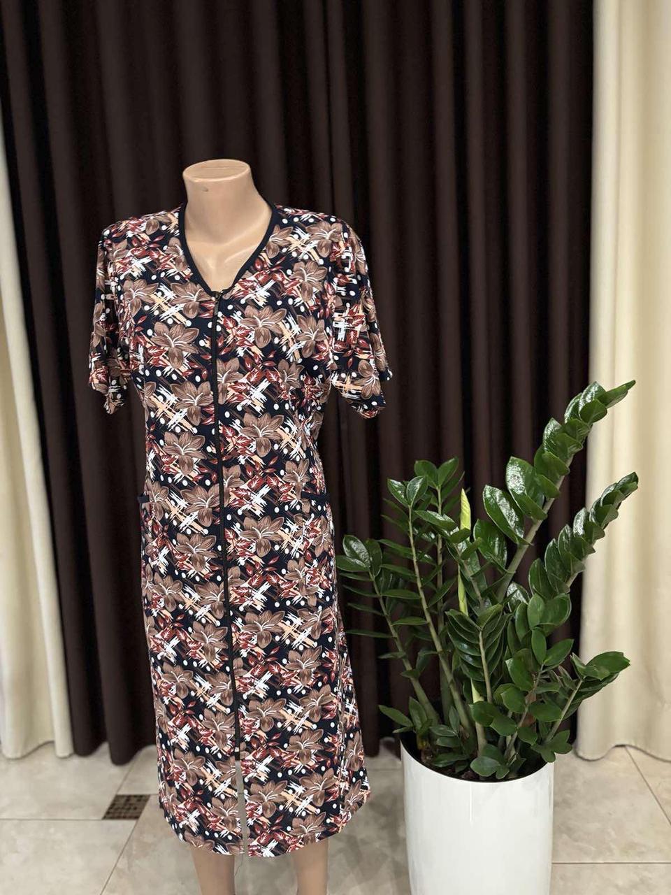 Халат жіночий літній 50,52,54,56,58,60,62,64,66,68,70, фото 1