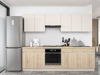 Кухонний гарнітур(мтінка в кухню) 2,6 м Юлія ВМК Україна(без стільниці)