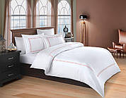 Комплект постільної білизни з вишивкою ТМ Maribor Exclusive Satin 200х220 см Lilyana Red