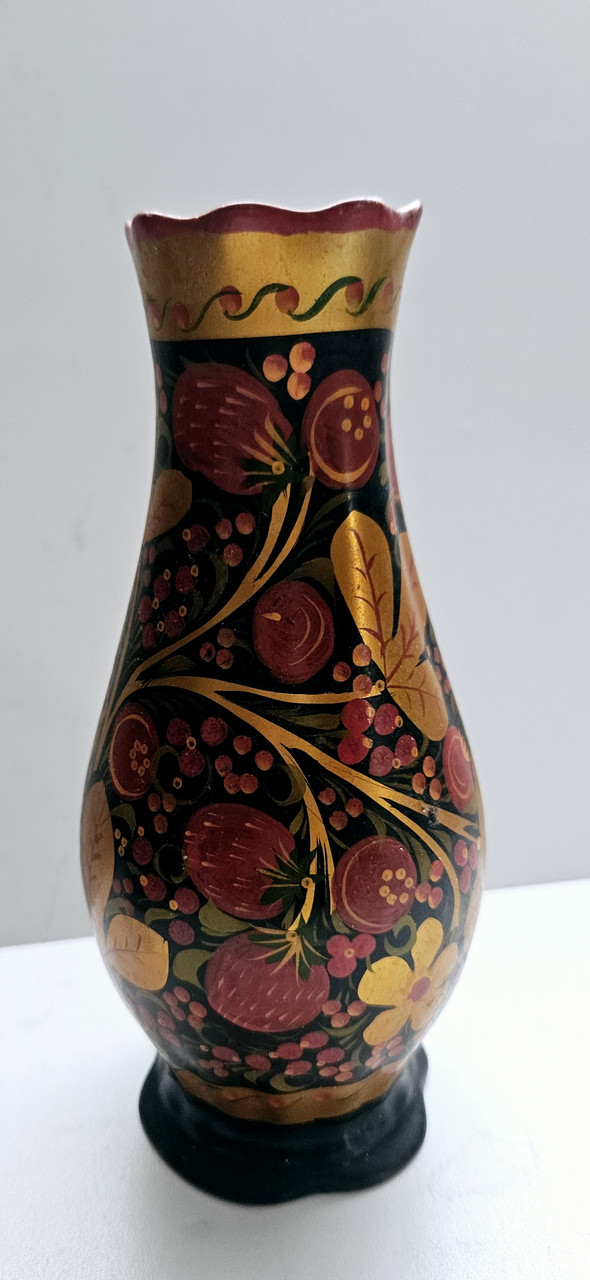 Керамічна ваза Хохлома СРСР, фото 1