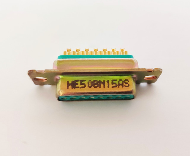 Роз'єм кабельний D-SUB HE508 N15AS, розетка, 15-pin, позолота, високої щільності