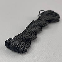 (18 метрів) Шнур нейлоновий, капроновий (шамбала) 1,5 мм колір - Чорний