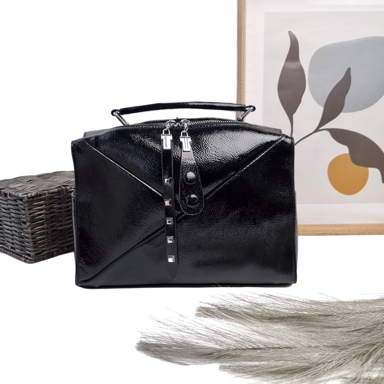 Крос-боді штучна шкіра чорний Арт.HX10255 black Eteral Smile (541)