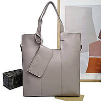 Модна сумка шопер штучна шкіра бежевий Арт.A-98655 beige Eteral Smile (cican)