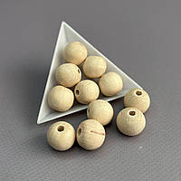 Намистина дерев'яна кругла 16 мм, бук