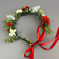 Весняний віночок з маками - червоний