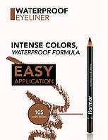 Водостійка підводка-олівець для очей Flormar №105 Коричневий теплий