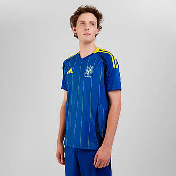 Футболка збірної України Adidas UKRAINE IP2175 сезон 2024/25 виїзна, Синій, Розмір (EU) — 2XL