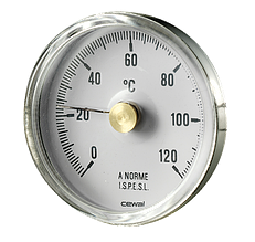 Термометр накладний для труб Cewal BRC Ø 63 (120°C) біметалевий (Італія) 91616000