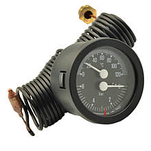 Термоманометр капілярний для опалення Cewal Ø 52 (120°C/6 бар) L=1500 мм (Італія) 91392122