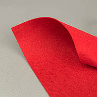 Фетр 1 мм, 20х30 см, колір - червоний С73