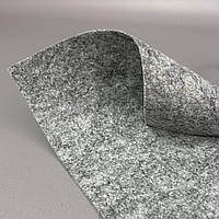 Фетр 1 мм, 20х30 см, колір - сірий меланж С33